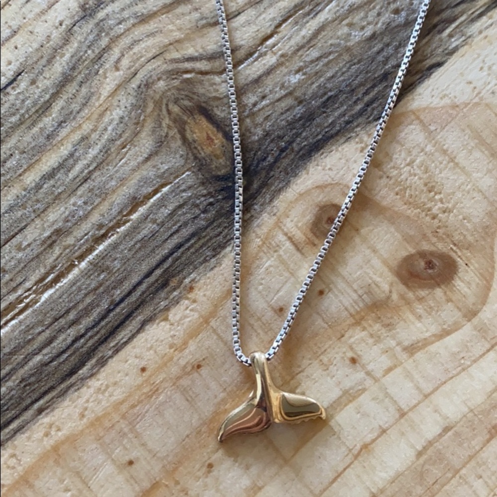 Whale tail necklace